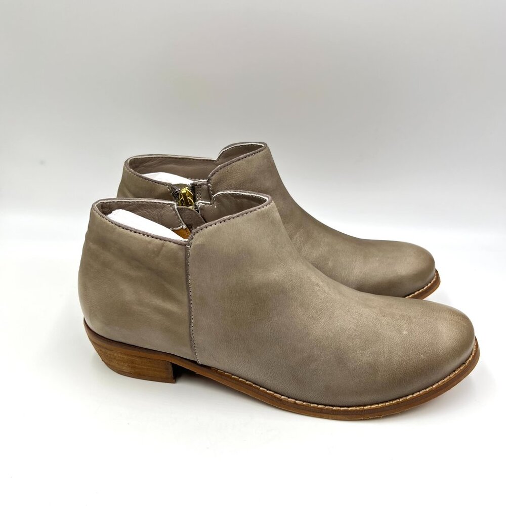10N 10 NARROW‎ WIDTH Softwalk Rocklin Gray Brown Leather Ankle Boots Shoes